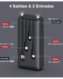 Power Bank Portátil Cuatro en Uno